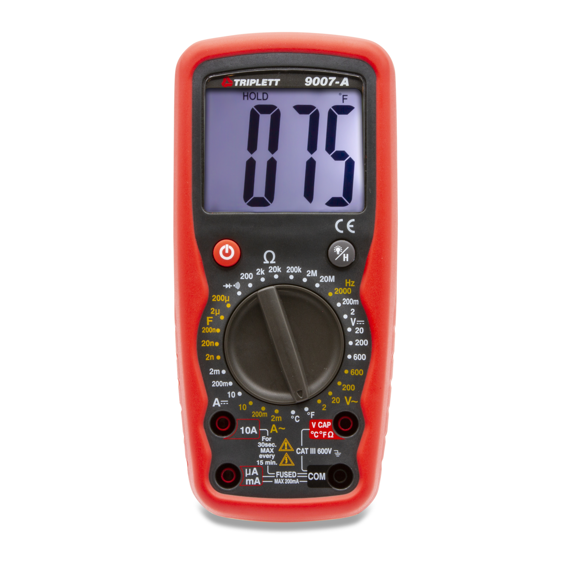 Triplett 9007A 3 1/2 Digit, CAT III DMM w/ Large Backlit Display